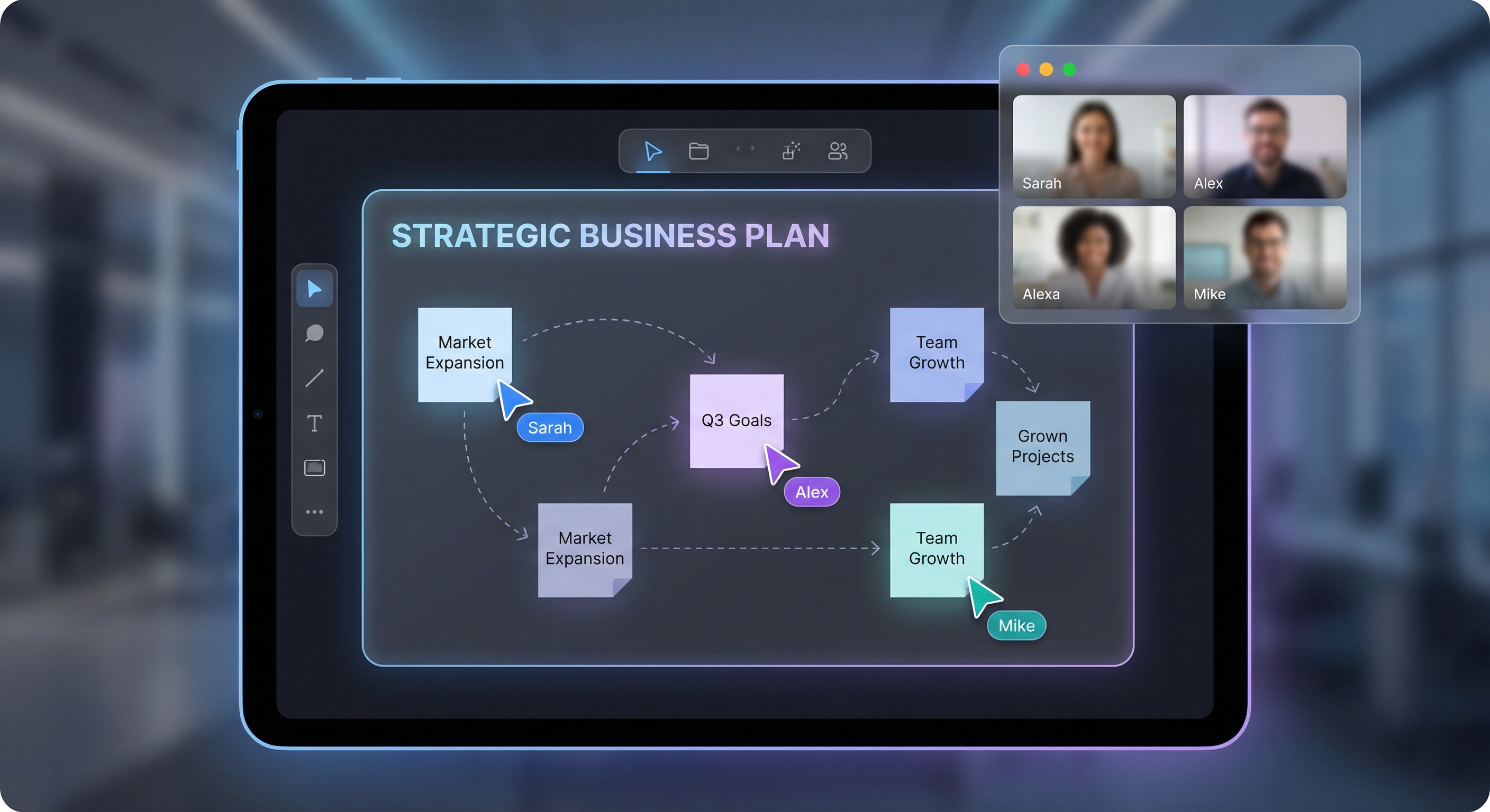 Совместная работа на бесконечном холсте VetinOS